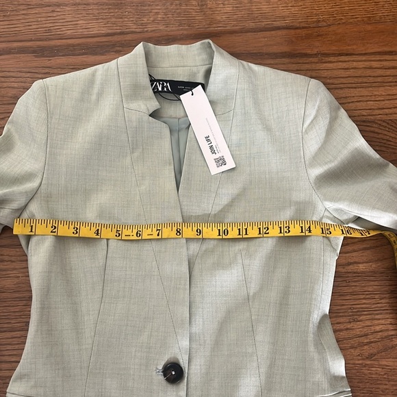 Zara Fitted Blazer with Inverted Lapel Size 2 New With Tag - Picture 11 of 15